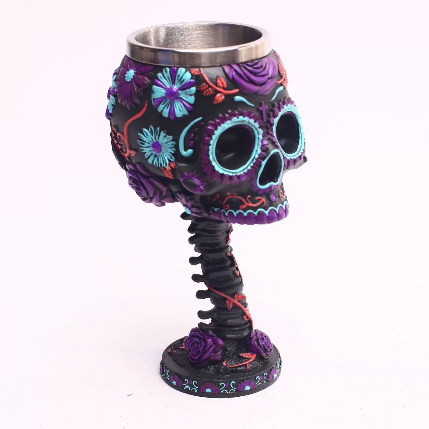 Embossed Skull Ghost Head Wine Glass Whiskey Creative Wine Glass Cocktail Funny Cup Stylish Retro Goblet