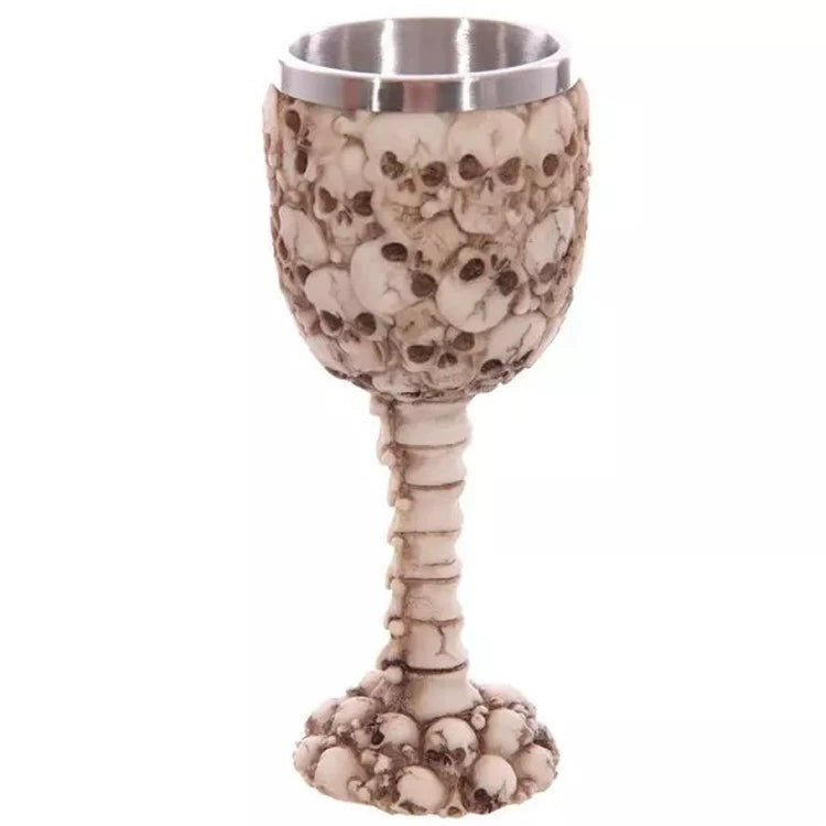 Embossed Skull Ghost Head Wine Glass Whiskey Creative Wine Glass Cocktail Funny Cup Stylish Retro Goblet