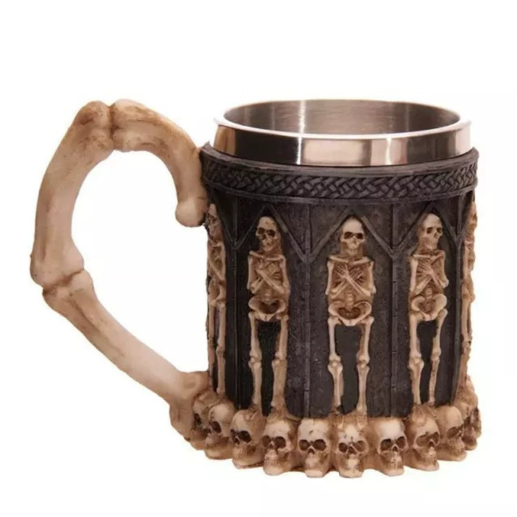 Embossed Skull Ghost Head Wine Glass Whiskey Creative Wine Glass Cocktail Funny Cup Stylish Retro Goblet