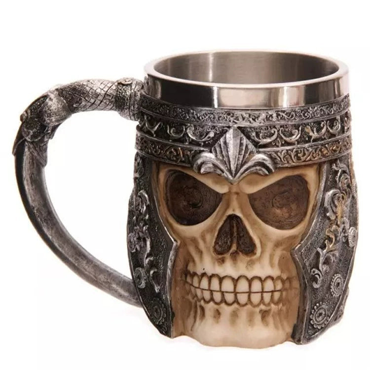 Embossed Skull Ghost Head Wine Glass Whiskey Creative Wine Glass Cocktail Funny Cup Stylish Retro Goblet