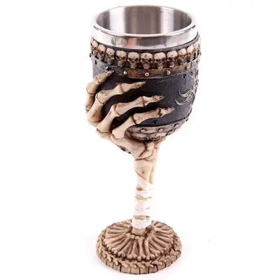 Embossed Skull Ghost Head Wine Glass Whiskey Creative Wine Glass Cocktail Funny Cup Stylish Retro Goblet
