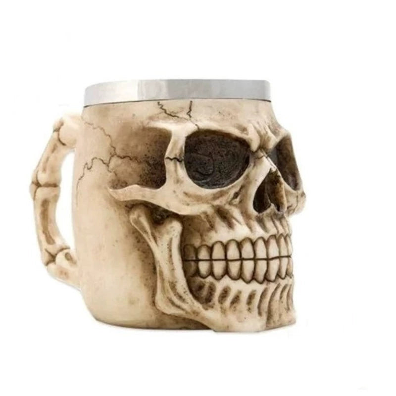 Embossed Skull Ghost Head Wine Glass Whiskey Creative Wine Glass Cocktail Funny Cup Stylish Retro Goblet