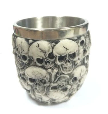 Embossed Skull Ghost Head Wine Glass Whiskey Creative Wine Glass Cocktail Funny Cup Stylish Retro Goblet