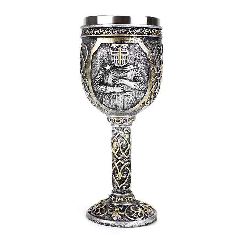 Creative 3D Gothic Wine Goblet Style Contain Dragon Claw Viking Skull Skeleton Punk Wine Glass Halloween Gifts Bar Drinkware Cup