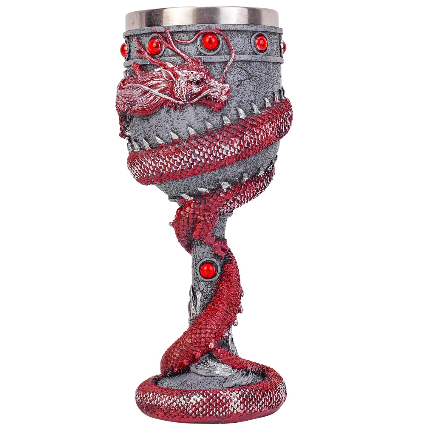 Creative 3D Gothic Wine Goblet Style Contain Dragon Claw Viking Skull Skeleton Punk Wine Glass Halloween Gifts Bar Drinkware Cup