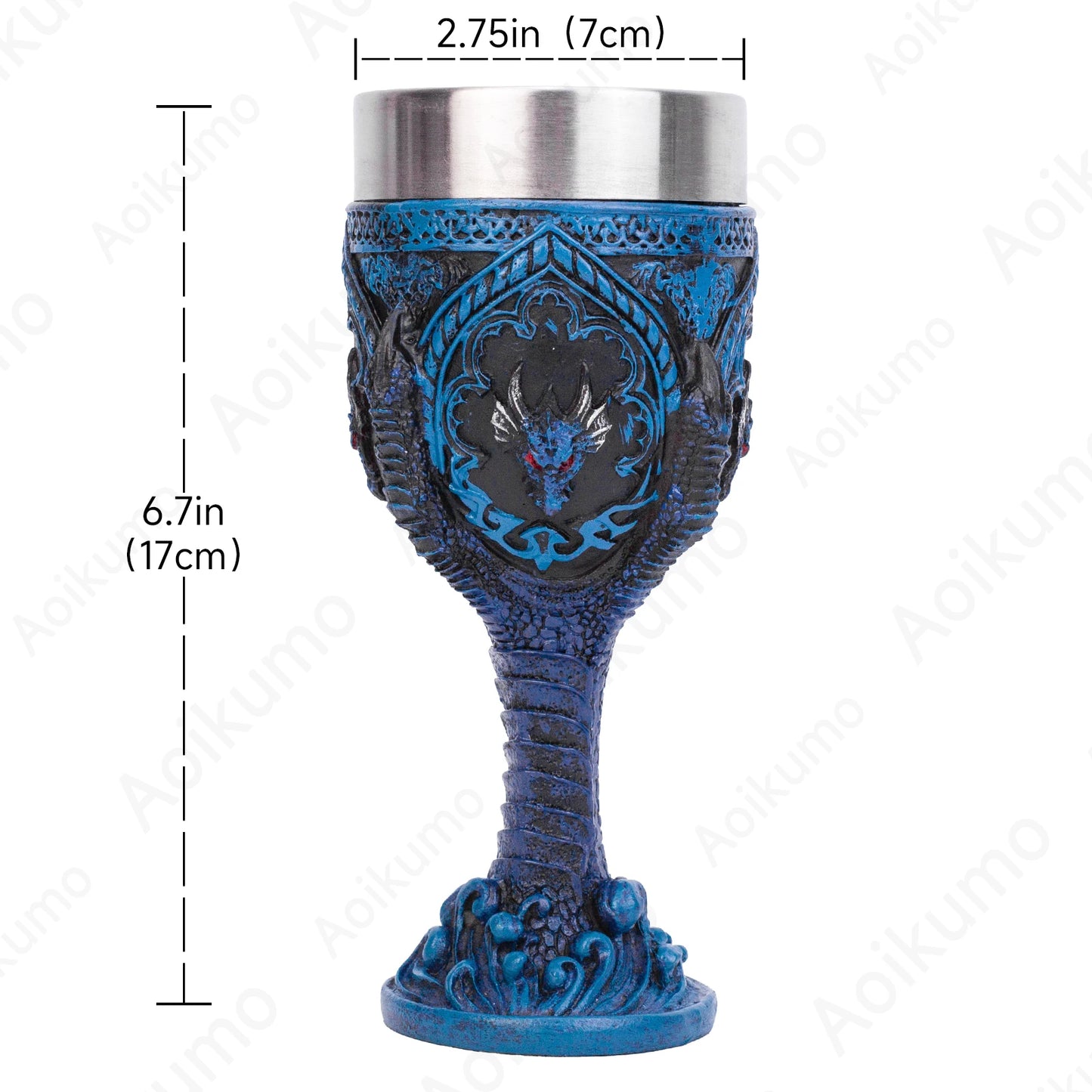 Creative 3D Gothic Wine Goblet Style Contain Dragon Claw Viking Skull Skeleton Punk Wine Glass Halloween Gifts Bar Drinkware Cup