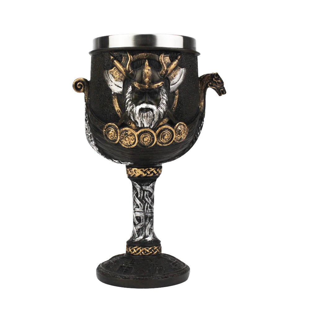 Creative 3D Gothic Wine Goblet Style Contain Dragon Claw Viking Skull Skeleton Punk Wine Glass Halloween Gifts Bar Drinkware Cup