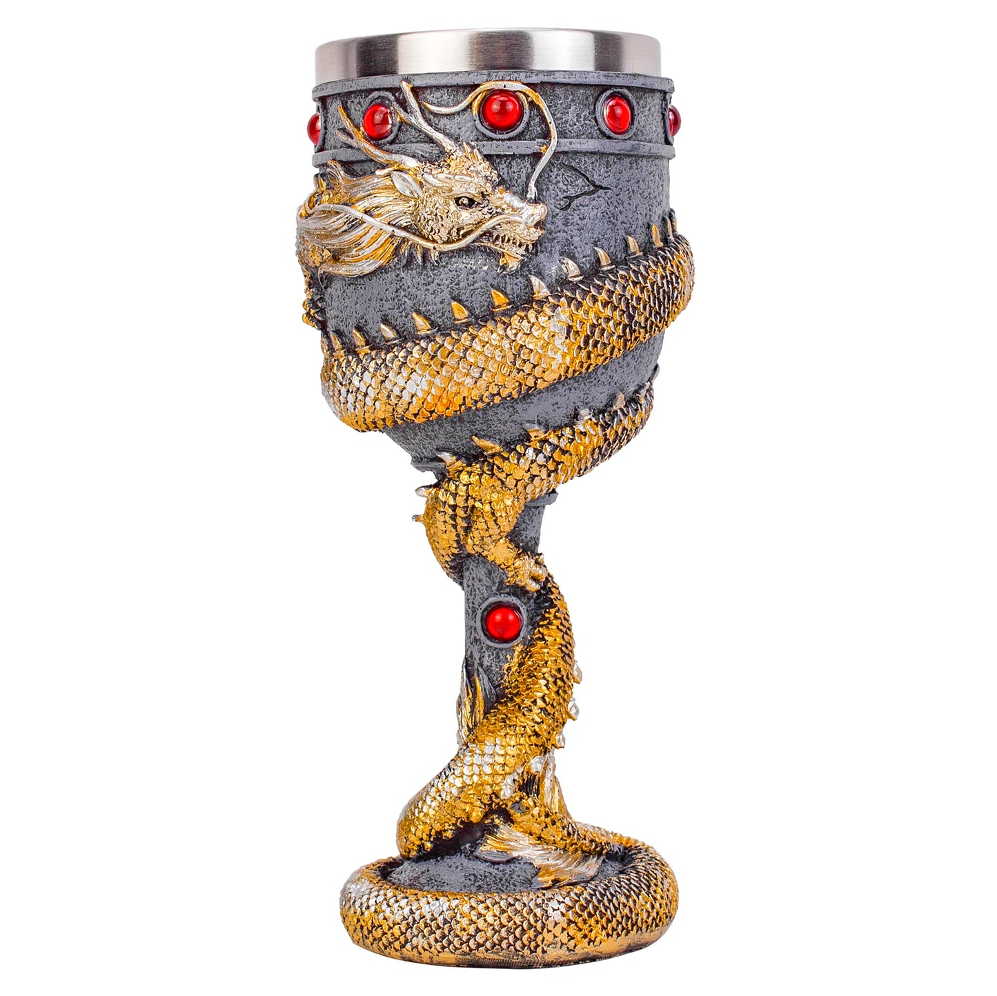 Creative 3D Gothic Wine Goblet Style Contain Dragon Claw Viking Skull Skeleton Punk Wine Glass Halloween Gifts Bar Drinkware Cup