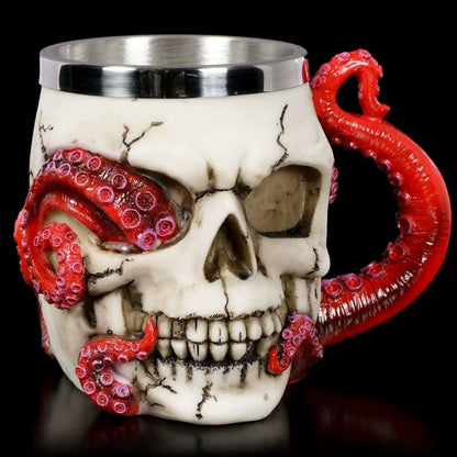 Embossed Skull Ghost Head Wine Glass Whiskey Creative Wine Glass Cocktail Funny Cup Stylish Retro Goblet