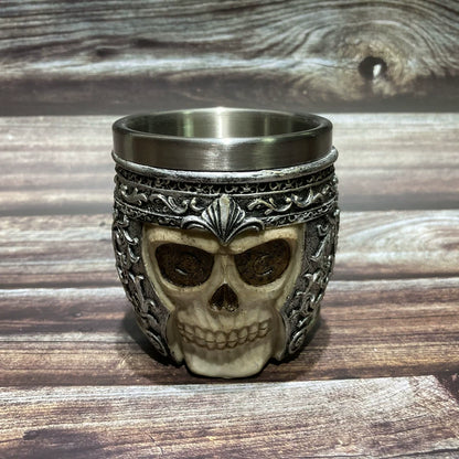 Embossed Skull Ghost Head Wine Glass Whiskey Creative Wine Glass Cocktail Funny Cup Stylish Retro Goblet