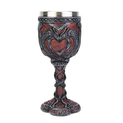 Creative 3D Gothic Wine Goblet Style Contain Dragon Claw Viking Skull Skeleton Punk Wine Glass Halloween Gifts Bar Drinkware Cup