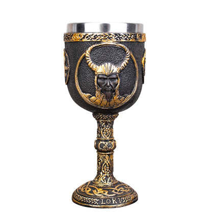 Creative 3D Gothic Wine Goblet Style Contain Dragon Claw Viking Skull Skeleton Punk Wine Glass Halloween Gifts Bar Drinkware Cup